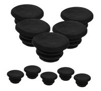 MOTHNUR 10 pièces Bouchons Embouts de Cintre Caoutchouc Kit Noirs Protection pour Guidon VTT et Route