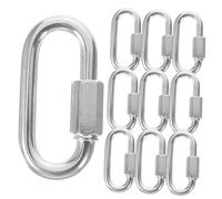 MOTHNUR 10 pièces Heavy Duty Chain Link Carabiner Quick Connect Clip for Chains Gym Hammocks Swings
