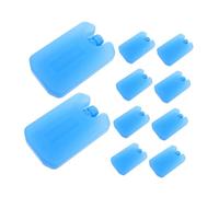 MOTHNUR 10 Pièces Ice Bricks Reusable Freezer Packs for Coolers PE Material Ice Cooling Blocks for Food Preservation Air Cooler Enhancement Outdoor Camping and Travel