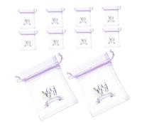 MOTHNUR 10 pièces Lot de Sachets Vides Organza avec Cordon Sacs Respirants pour Lavande Épices et Petits Cadeaux Pochettes Décoratives Polyvalentes pour Mariage et Rangement
