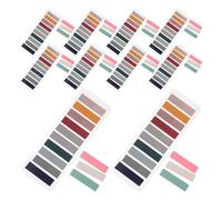 MOTHNUR 10 Pièces Onglets Index Autoadhésifs Écrits et Repositionnables Marque-pages Translucides pour Organisation de Fichiers Cahiers et Bureaux