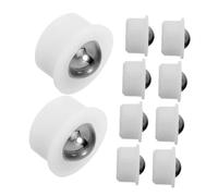 MOTHNUR 10 Pièces Plastic Swivel Roller Caster Wheels With Stainless Steel Ball Bearings Omnidirectional Rotation For Laboratory Workshop And Office Use