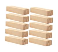 MOTHNUR 10 Pièces Socle Carte Bois Massif Lot de Support Robuste pour Cartes Postales et Notes Porte-noms Rustique Compact Base Multifonction pour Affichage Professionnel et Personnel