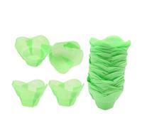 MOTHNUR 100 Pièces Caissettes Cupcake Papier Lotus Vert Lot de Caissettes Pâtisserie Huile Résistantes Chaleur pour Muffins Tasses Muffins Flexibles et Antiadhésives