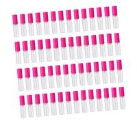 MOTHNUR 100pièces Bouteilles De Gloss à Lèvres Transparentes Avec Couvercle Pour Accessoires De Maquillage
