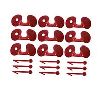 MOTHNUR 100pièces Lunettes De Protection Plastique pour Poules Anti-picage Oeillères Volaille Robustes Et Compactes pour Éviter Les Combats Entre Poulets