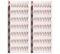 MOTHNUR 12 feuilles Autocollants Sourcils Imperméables Effet Naturel Simulation Réaliste Maquillage Sourcil Facile à Appliquer pour Toilettage et Costume