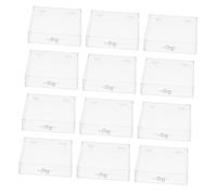 MOTHNUR 12 pièces Boîte de Rangement pour Faux Ongles avec Couvercle Transparent Support Exposition pour Manucure et Salon de Beauté Boîte Pratique pour Nail Art et Accessoires