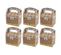 MOTHNUR 12 pièces Boîtes à Bonbons Papier Coffres Au Trésor Pirates Vintage pour Fête Garçon Fille Rangement Friandises et Jouets