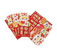 MOTHNUR 12 Pièces Enveloppes Rouges An Chinois Année Serpent Carte Longue Lot de Enveloppes Hong Bao pour Fête Printemps Mariage Anniversaire