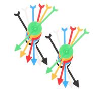MOTHNUR 12 pièces Lot de Flèches Rotatives Plastique Couleurs pour Jeux de Société Accessoires de Remplacement Pratiques et Léger pour Animation et Fête