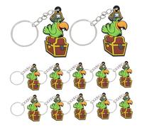 MOTHNUR 12 pièces Porte-clés Pirate Perroquet pour Fête Anniversaire Garçon Fille Accessoires Thème Pirate Décoration Garçon Fille Souvenir Cadeau Fête
