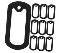 MOTHNUR 12 pièces Silicone Dog Tag Protectors for Military Id Tags Noise Reduction and Edge Protection Covers for Pet Collars and Easy to Install