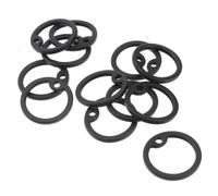 MOTHNUR 12 pièces Silicone Dog Tag Silencers for Pet Dog Cat Round Mute Rings to Reduce Noise and Protect Edges Stretchable Fit for Standard Military