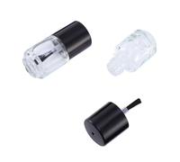 MOTHNUR 15 pièces Bouteilles Verre Transparentes avec Brosse et Bouchon Rond Flacons Vides Anti-fuite pour Vernis Ongles Lot Portable et Réutilisable