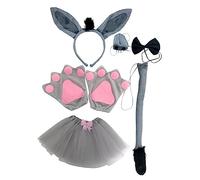 MOTHNUR 1ensemble Costume Âne Pour Adulte Avec Accessoires De Tête Queue Parfait Pour Fêtes Cosplay Performances Scéniques