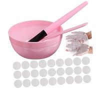 MOTHNUR 1ensemble Set Outils De Soin Du Visage Kit De Mélange Pour Masque Facial Brosse Bol Et Raclette Pour Soins Peau Diy Réutilisable Et Doux Pour Peau
