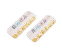 MOTHNUR 2 boîtes Kit de Décoration Ongles DIY Cases Accessoires Manucure avec Charms et Coquillages pour Art Nail et Personnalisation