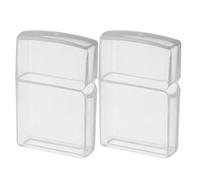 MOTHNUR 2 Étuis À Briquet Transparents Housse De Protection en Plastique pour Briquet À Kérosène Étui Portable Compatible avec Zippo Anti-Rayures pour Camping Et Randonnée