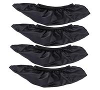 MOTHNUR 2 Paires Housses de Protection pour Patins à Glace Élastiques et Résistantes à Usure Lot de Unique Noire Protège Lames Ajustables pour Chaussures de Patinage Artistique et Hockey