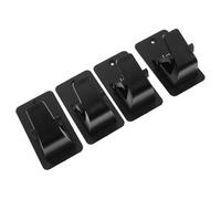 MOTHNUR 2 Paires Supports Tringle à Rideaux Adhésifs sans Perçage Clips Robustes pour Tiges de Penderie et Rideaux Fixation Murale Résistante sans Endommagement Lot