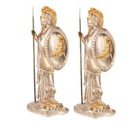 MOTHNUR 2 Pièces Athena Resin Statue Greek Goddess of Wisdom Figurine for Home Office Decor Compact Mythology Sculpture Gift