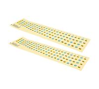 MOTHNUR 2 pièces Autocollants pour Touche de Basse Autocollants Pratiques pour Apprentissage des Gammes Faciles à Coller et Retirer pour Débutants et Pratique Du Manche