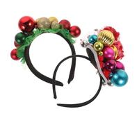 MOTHNUR 2 Pièces Barrettes de Noël Serre-têtes Décoratifs Joli Bandeau Ornement de Fête Accessoires Coiffure Couleurs Assorties Couleur Aléatoire