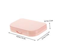 MOTHNUR 2 pièces Boîte de Rangement pour Faux Cils Étui Compact et Étanche avec Miroir Boîte de Stockage Organiseur de Cils de Voyage Portable