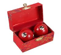 MOTHNUR 2 pièces Boules Baoding de Massage et Fitness Métal Lot de Balles Ergonomiques Anti-stress pour Exercices de Main et Santé Accessoires Pratiques pour Relaxation et Renforcement