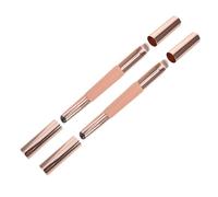 MOTHNUR 2 pièces Brosse Maquillage Double Embout Silicone avec Couvercle Applicateur Lèvres et Correcteur Brosse Lèvres Douce et Hygiénique pour Maquillage Quotidien Voyage et Nail Art