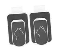 MOTHNUR 2 pièces Clip Lunettes Voiture Support Abs pour Surlunettes Porte Lunettes Soleil Compact et pour Pare Soleil Auto