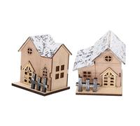 MOTHNUR 2 Pièces Décoration Noël Maison LED Lumineuse Festive Ambiance pour Table et Intérieur