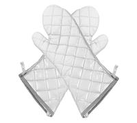 MOTHNUR 2 pièces Gants de Cuisson Épais Coton Résistant Chaleur pour Four et Barbecue Protection Anti-brûlure avec Isolation Thermique Taille L pour Cuisine et Grillades