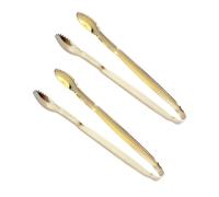 MOTHNUR 2 pièces Pinces Mini Acier Inoxydable Doré Pince à Glaçons et Sucre Résistante Chaleur Bar Buffet et Fête à