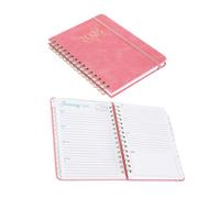 MOTHNUR 2 pièces Planificateur Lot de Agenda Quotidien et avec Calendrier Cahier de Notes à Straps pour Usage Académique et Bureau