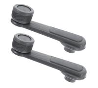 MOTHNUR 2 pièces Poignée de Manivelle de Fenêtre de Voiture Levier de Lève-vitre Manuel Ergonomique Gris Remplacement Facile et Confortable pour Porte Auto Installation Simple et