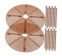 MOTHNUR 2 Pièces Protection Plante Pot avec Couvre Sol Étanche et Facile à Nettoyer Filet Mesh pour Pot de Fleurs Stop Creusage Chat Chien Lot pour Jardin Balcon Bureau Moyenne Ronde