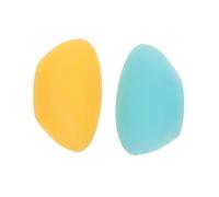 MOTHNUR 2 pièces Protections Doigts Silicone pour Flûte Coussinets Antidérapants Confortables pour Maintien Position des Doigts Accessoire Instrument Bleu et Jaune