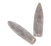 MOTHNUR 2 Pièces Spécimens Bélemnites Naturels pour Enseignement Géologie Décoration Intérieure Collection Éducative et Ornement Authentique