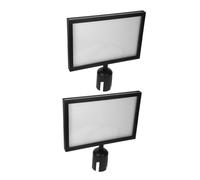 MOTHNUR 2 pièces Support de Panneau Acier Inoxydable Porte-affiche Queue Contrôle et Signalisation Foule Cadre pour Barrière Guidage Intérieur Extérieur Stand Affichage Portable pour