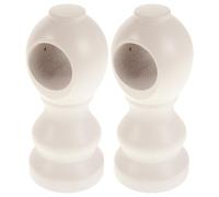 MOTHNUR 2 Pièces Supports de Tringle à Rideaux Bois Fixation Murale Robuste pour Rideaux Lourds Diamètre Trou Chambre Salle de Bain