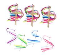 MOTHNUR 20 Pièces Baguettes de Mariage avec Ruban et Clochettes Baguettes Fées Légères et Portables pour Décoration de Fête Accessoires Animation pour Cérémonies Extérieures et Sorties