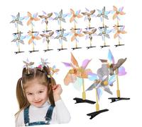 MOTHNUR 20 Pièces Lot de Pinces à Cheveux Moulin à Vent avec Paillettes Légères et Solides Accessoires Coiffure Femmes et Filles Design Unique pour Usage et Fêtes Couleur