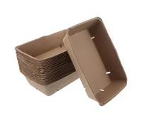 MOTHNUR 20 Pièces Pulp Fiber Berry Baskets Paper To Go Containers For Fruits And Vegetables Small Strawberry And Cherry Bowls For Farmers Market Grocery Store