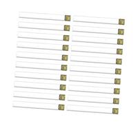 MOTHNUR 20 pièces Tubes à Essai Transparents en Verre avec Bouchons à Vis Tubes de Laboratoire Étanches et Résistants à la Chaleur pour Biologie Moléculaire Recherche et Loisirs