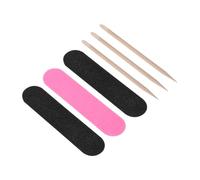 MOTHNUR 200 pièces Lot Set Manucure Pédicure Bois avec Double Face et Bâtonnet Cuticules Mini Professionnel pour Ongles Naturels Lissage et Soin