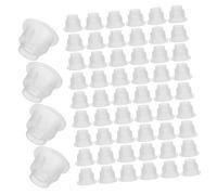 MOTHNUR 200 Pièces Transparent Aromatherapy Bottle Caps With Hole Precision Essential Oil Diffuser Stoppers For Perfume Bottles Leak Controlled Dispensing Compatible With Reed Diffusers