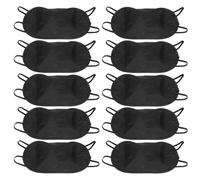 MOTHNUR 24 pièces Masques de Sommeil Polyester Doux Couvre-yeux Occultants Noirs avec Bande Élastique Confort pour Voyage Sieste Sommeil Nocturne Jeux et Team Building