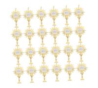 MOTHNUR 24 pièces Ornements Religieux Vintage pour Fête Décoration Accessoires Photo et Topper Lumineux Sacré pour Gâteaux et Événements